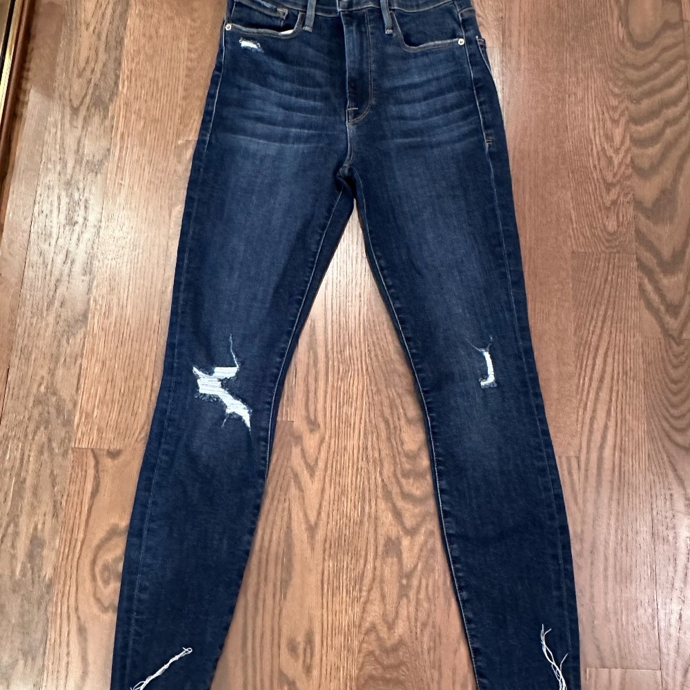 Womens Frame Ali High Rise Cigarette Denim